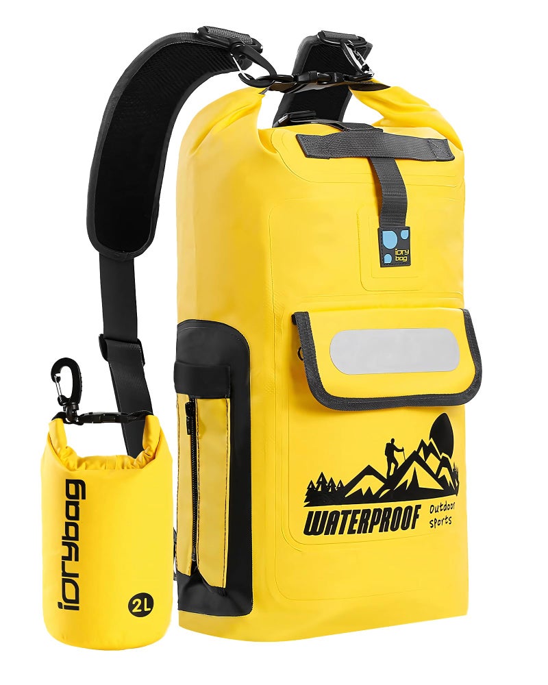 IDRYBAG 30L Waterproof Floating Backpack, Dry Bag for Men, Water Resistant Kayak, Hiking, Camping - Image 1